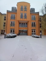 Schneeüberzogenes Neckarhaus