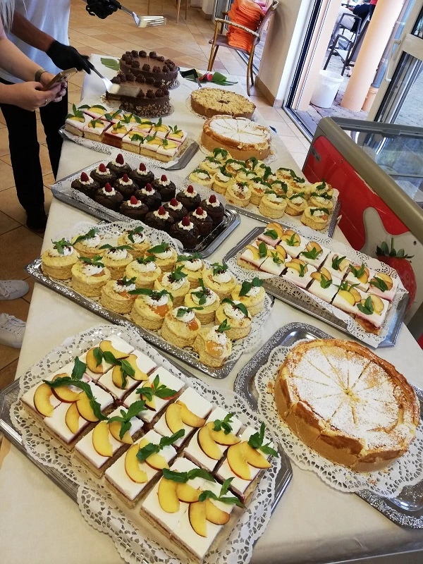 Das Kuchenbuffet beim Sommerfest im NECKARHAUS war toll angerichtet.