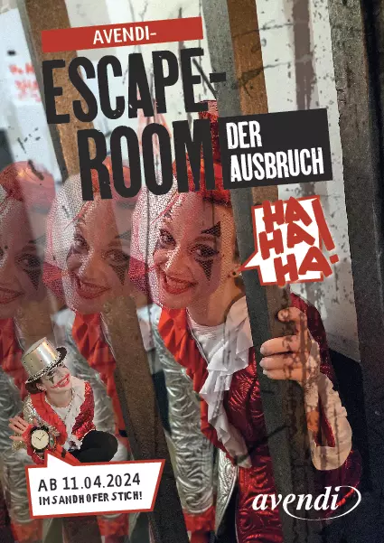 Flyer zum Escape-Room im SANDHOFER STICH