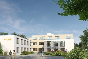 Visualisierung der neuen avendi-Einrichtung Pflege AM STEINSBERG in Sinsheim-Weiler