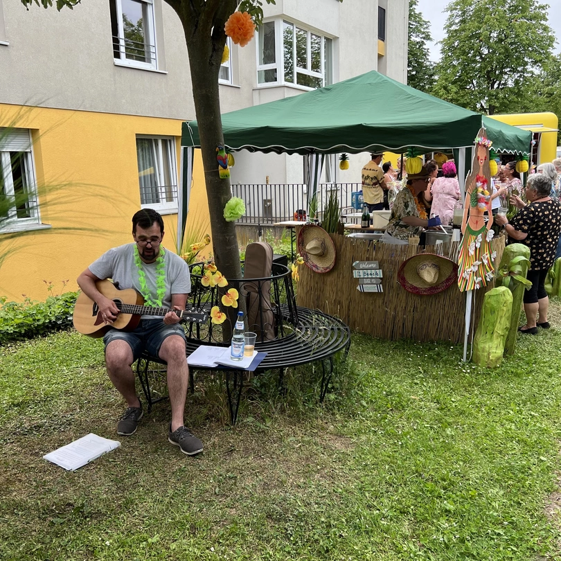 Musikalische Umrahmung des Sommerfests in der Ketscher PARKSTRASSE