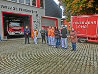 Die Mitarbeiter des Pflegeheims AM MÜHLBACH übten bei der Feuerwehr Brandschutz und Evakuierung