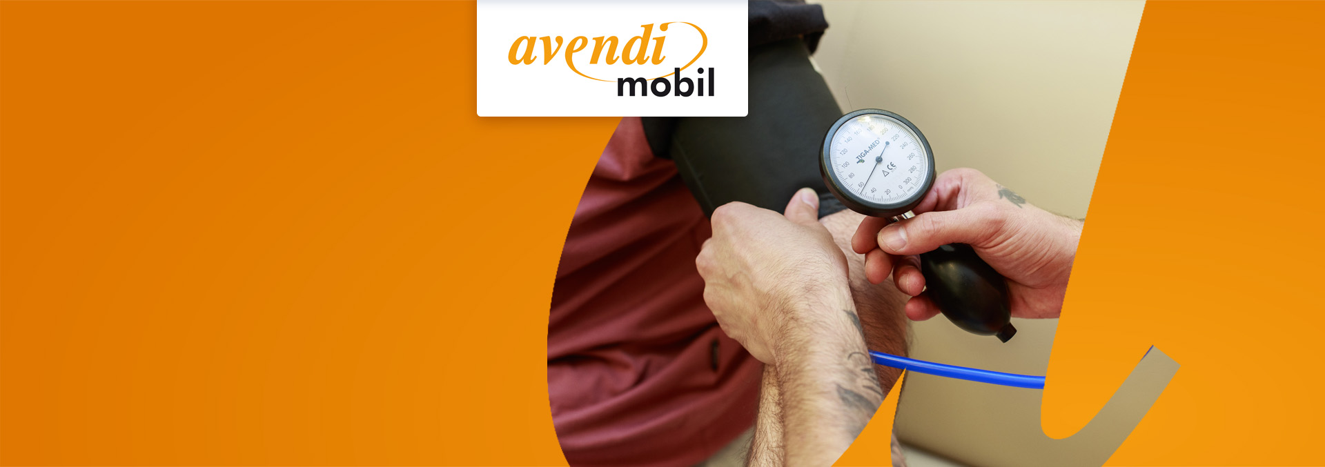 Blutdruckmessung gehört beim ambulanten Pflegedienst avendi mobil Mannheim zum pflegerischen Angebot.